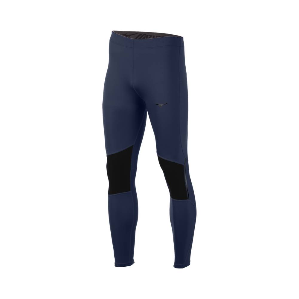 Mallas Mizuno Breath Thermo® Hombre Indigo/Negras Ofertas MXZH-14769